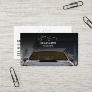 Carte De Visite Lavage de voiture Détail du véhicule de nettoyage