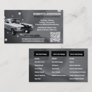 Carte De Visite Lavage de voiture mobile Détail de la pression Lav