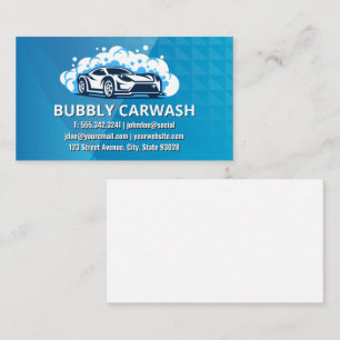 Carte De Visite Lavage de voiture Nettoyant auto
