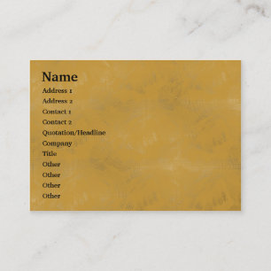 Carte De Visite Lavage en ocre - Customisé