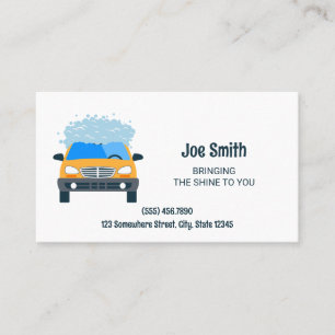 Carte De Visite Lavage minimal de voiture