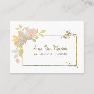 Carte De Visite *~* Lavande rose Élégante Parties scintillant doré