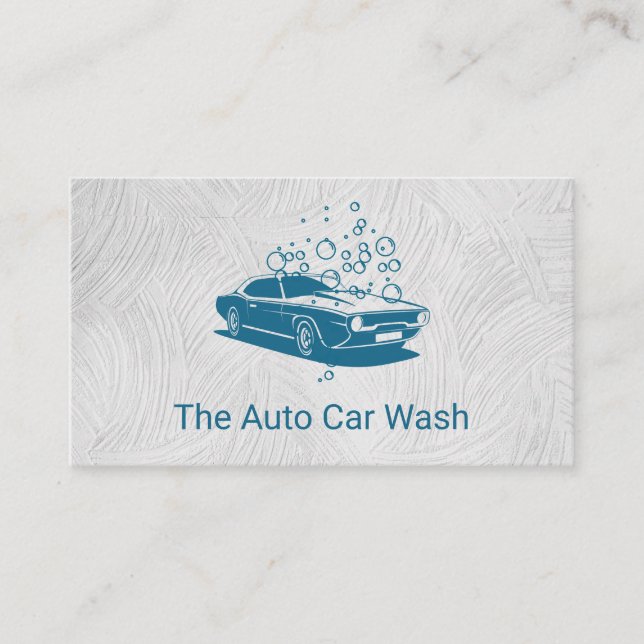 Carte De Visite Lave-auto | Nettoyage automatique (Devant)