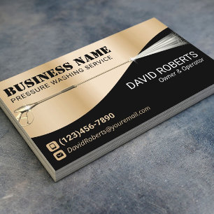 Carte De Visite Lave-pression Lave-linge Moderne Nettoyage de l'or