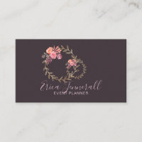 Lavendar Grey Floral Wreath Blooms Organisateur d'