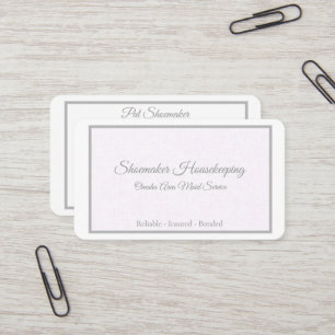 Carte De Visite Lavender Lin Home & Personal Services