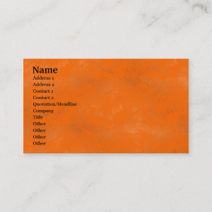 Carte De Visite Laver orange