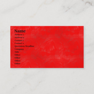 Carte De Visite Laver rouge
