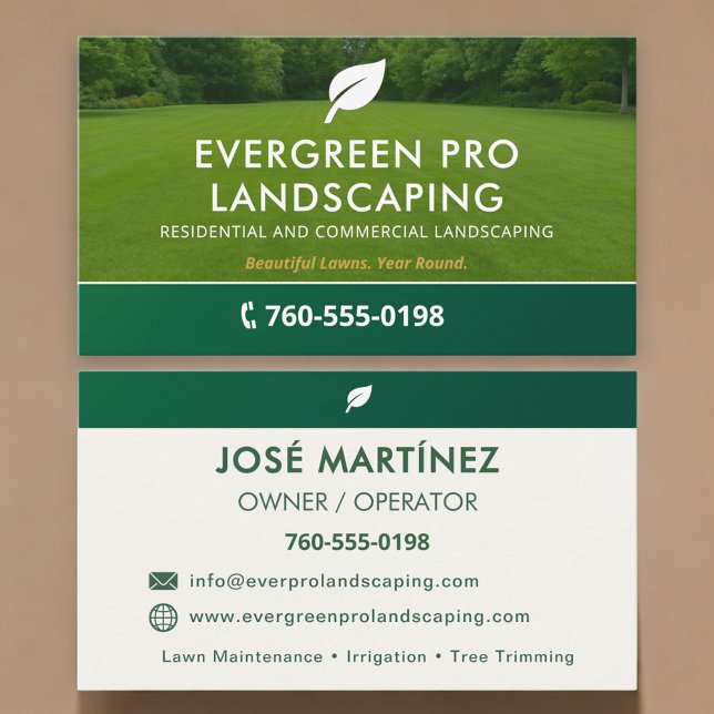 Carte De Visite Lawn and Garden Professional (Créateur téléchargé)