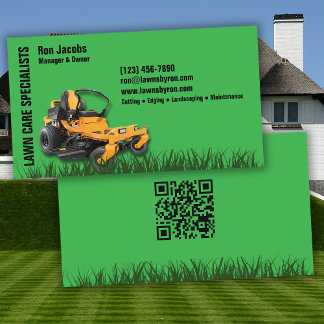 Carte De Visite Lawn Care Specialist