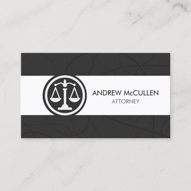 Carte De Visite Lawyer Attorney Legal Law  (Devant)