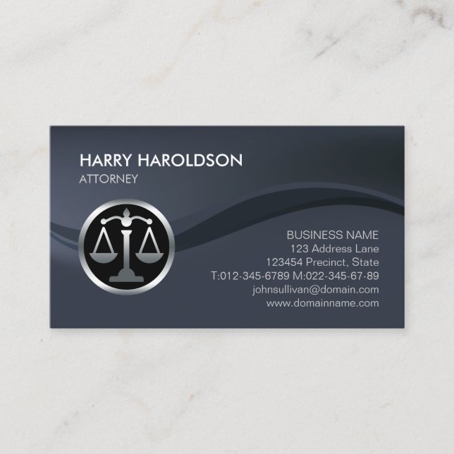 Carte De Visite Lawyer Attorney Legal Law  (Devant)
