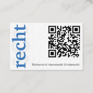 Carte De Visite lawyer with qr code business card