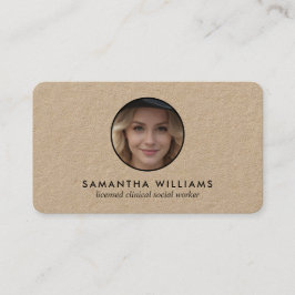 Carte De Visite LCSW Social Worker Photo QR personnalisée