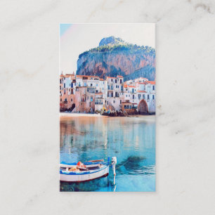 Carte De Visite ldp CEFALÙ - Sicile - plage - panorama
