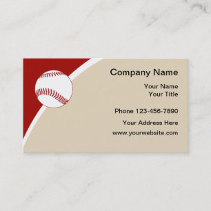 Carte De Visite Le base-ball folâtre la conception simple de thè