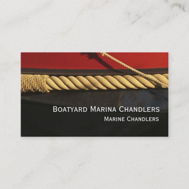Carte De Visite Le bateau fournit les fournisseurs marins (Devant)