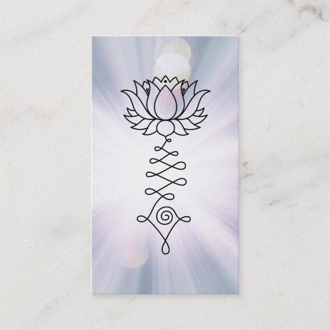 Carte De Visite Le bleu de lavande de Lotus de *~* rayonne (Devant)