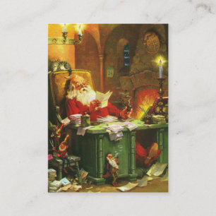 Carte De Visite Le bon vieux père noël