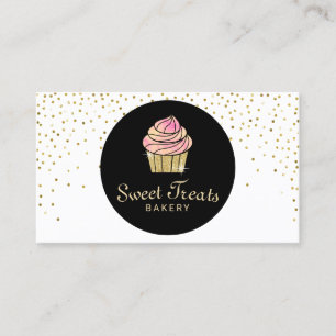 Carte De Visite Le bonbon à boulangerie de petit gâteau traite l