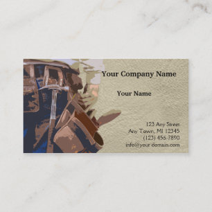 Carte De Visite Le bricoleur usine l'aquarelle