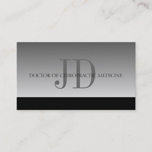 Carte De Visite Le bureau de médecine de chiropractie de (Devant)
