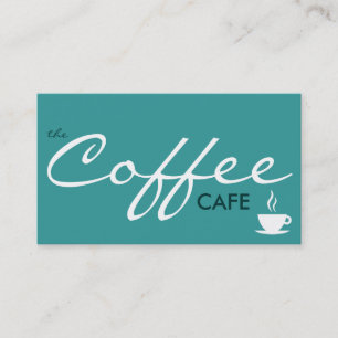 Carte De Visite le café de CAFÉ. (couleur personnalisable)
