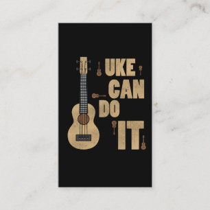 Carte De Visite Le calembour Uke d'Ukelele peut le faire Hawaïen