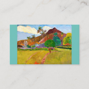 Carte De Visite Le célèbre tableau du Paysage tahitien de Paul Gau