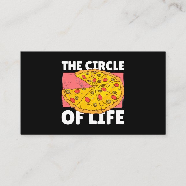 Carte De Visite Le Cercle de Vie avec Pizza 102 (Devant)