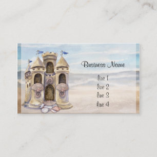 Carte De Visite Le château de sable rêve le calendrier 2013