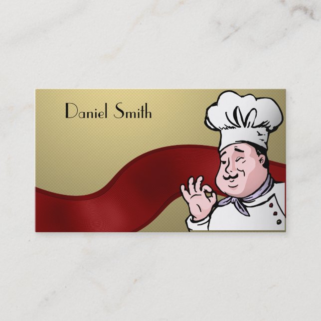 Carte De Visite Le chef approuvent (Devant)
