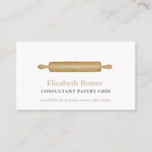 Carte De Visite Le chef de pâtisserie ou la cuisson privée class