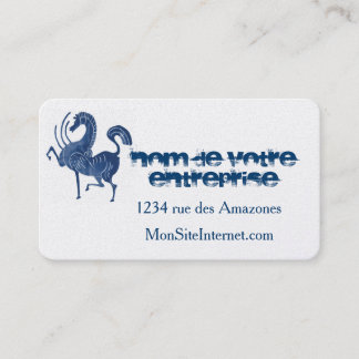 Carte De Visite Le cheval bleu