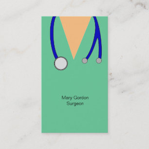 Carte De Visite Le chirurgien drôle frotte et le docteur Medic de