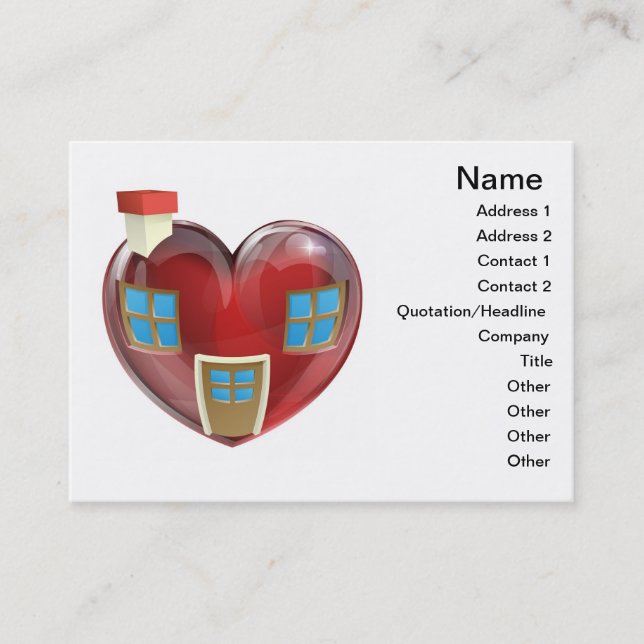 Carte De Visite Le concept parfait de maison (Devant)