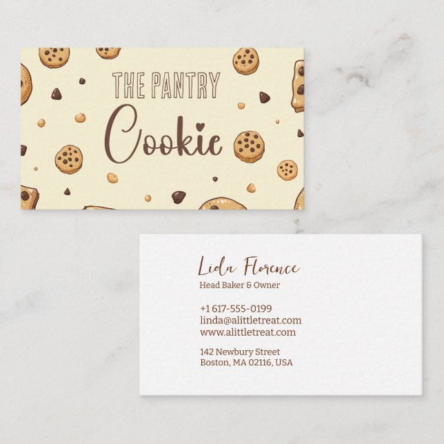 Carte De Visite Le cookie de la Pantry (Devant / Derrière)