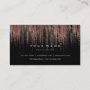 Carte De Visite Le Cyber rose de Matrix d'or d'en cuivre blanc