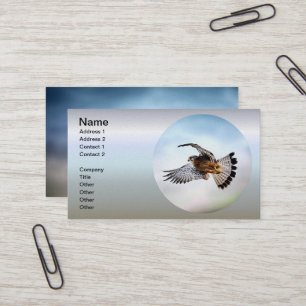 Carte De Visite Le faucon s'envole dans le ciel