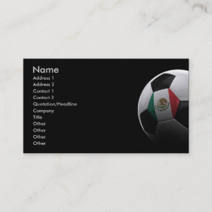 Carte De Visite Le football au Mexique