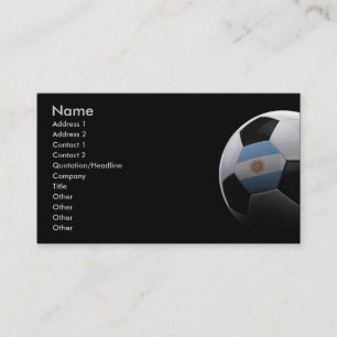 Carte De Visite Le football en Argentine