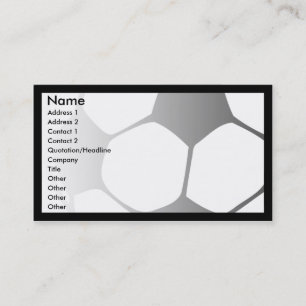 Carte De Visite le football se fanent
