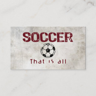 Carte De Visite Le Football, Tout Est