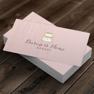 Carte De Visite Le gâteau d'égoutture d'or de chef de pâtisseri