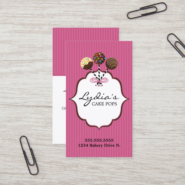 Carte De Visite Le gâteau saute la boulangerie (Devant/Arrière en situation)