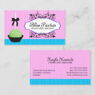 Carte De Visite Le gâteau saute la boulangerie de desserts