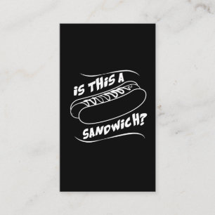 Carte De Visite Le hot-dog est ceci un sandwich - aliments de