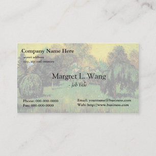 Carte De Visite Le jardin des poètes par Vincent van Gogh.