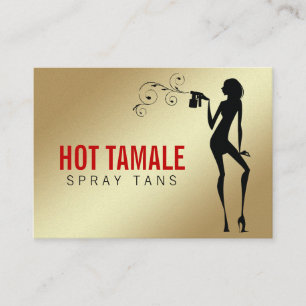 Carte De Visite Le jet chaud de la tamale 311 bronze métallique