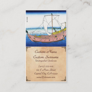 Carte De Visite Le katsushika Hokusai Fuji de route maritime de